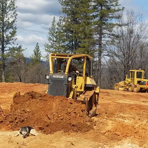 Dozers are used to scrape and move large amounts of earth quickly